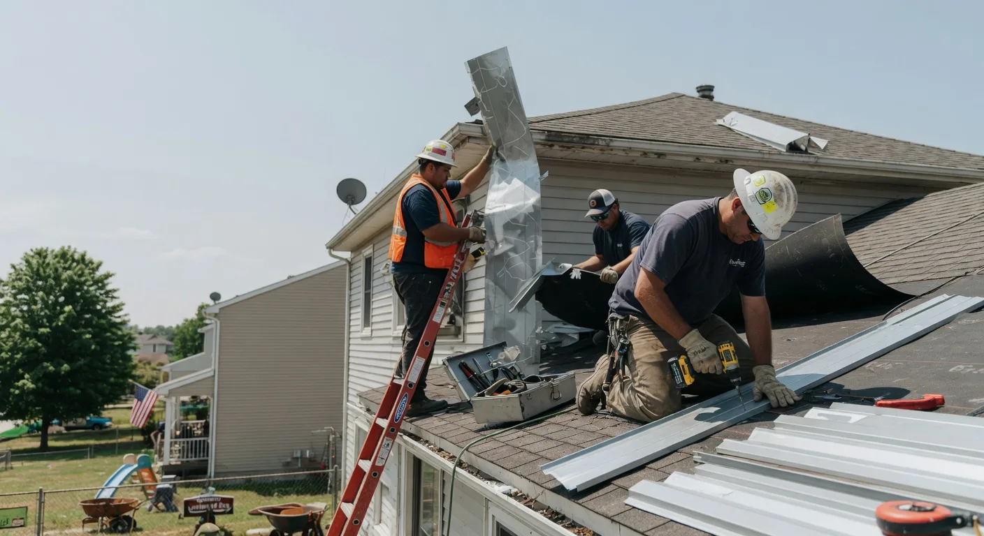 Storm Damage Metal Roof Repair in Lerona, WV